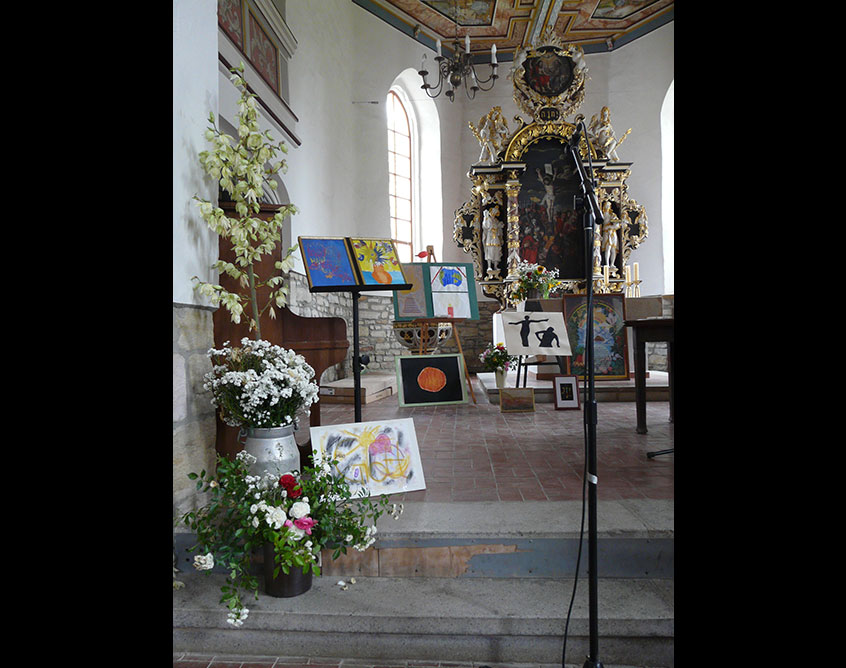 Bilderausstellung in der Kirche Pölzig